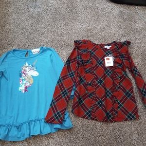 2 long sleeve blouses
